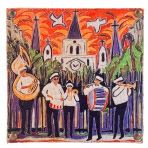 Art Block - Jazz Band in front of St. Louis Cathedral