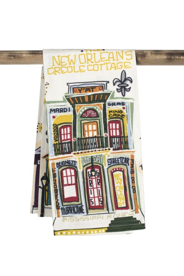 Kitchen Tea Towel - New Orleans Creole Cottage