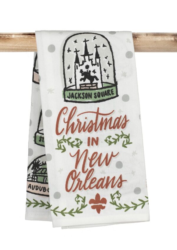 Christmas in New Orleans Kitchen Towel